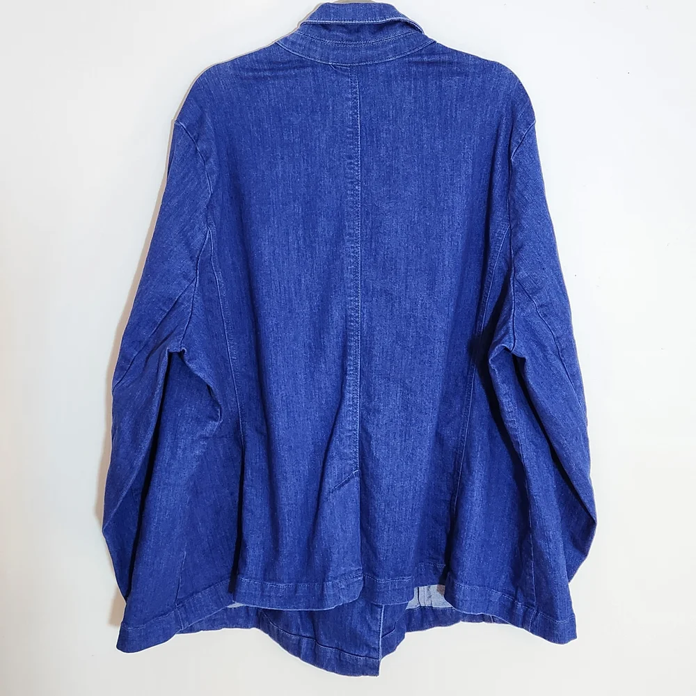 Lane Bryant Double Breasted Denim Blazer Size 30/32